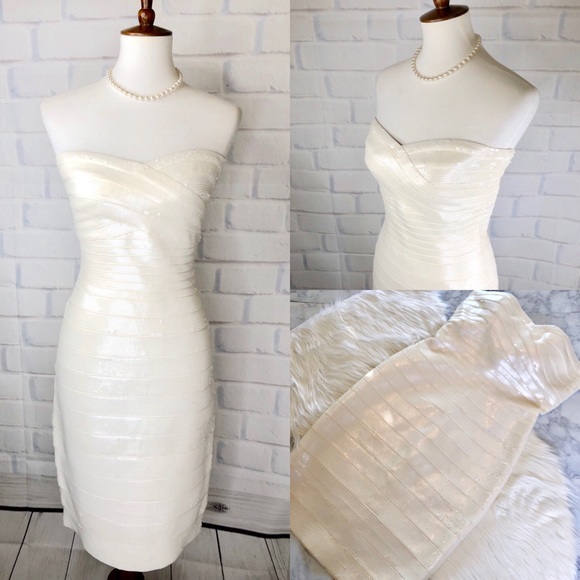 H E R V E L E G E R : “Nazik” Sequin Dress - Picture 2 of 8